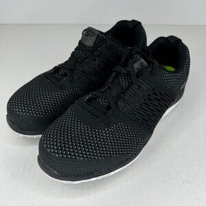 Reebok Unisex RB4249 Black Lace Up Print Work Size 8.5M 10.5W Athletic Shoes